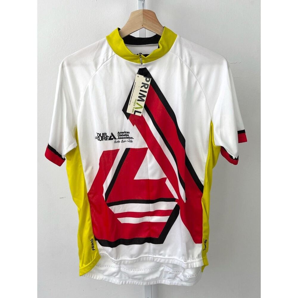 NWT PRIMAL Mens  L 2019 ADA Champion Cycling Jersey Limited Sport Cut 3/4 Zip